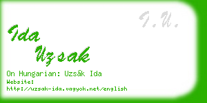 ida uzsak business card